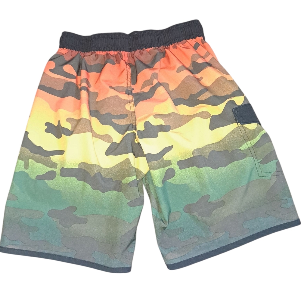 Wonder Nation Camo Boy's Swim Trunks - Picture 2 of 4